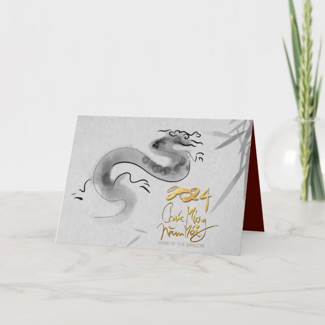 Vietnamesischer Originaldrache Jahr 2024 HGC Karte (Vorderseite)