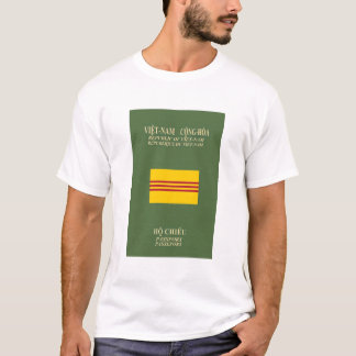 Vietnamesischer Pass- Flagge von Südvietnam T-Shirt