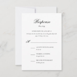 Vietnamesischer zweisprachiger Antwortausweis Einladung