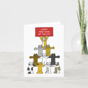 Vietnamesisches Neujahr der Katze Feiertagskarte