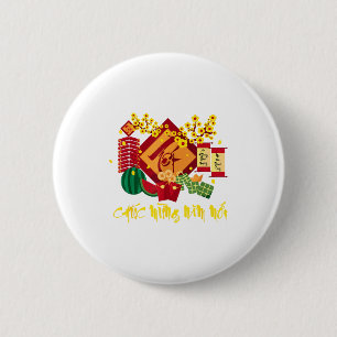 Vietnamesisches Neujahrsfest 2026 Tet Viet Chuc Mu Button