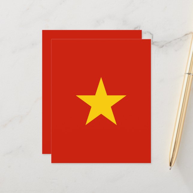 Vietnamflagge (Vorderseite/Rückseite Beispiel)