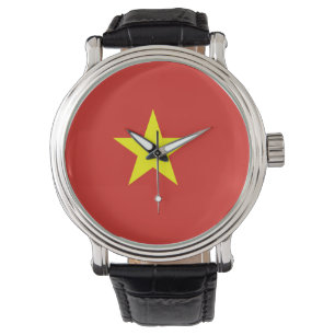 Vietnamflagge Armbanduhr