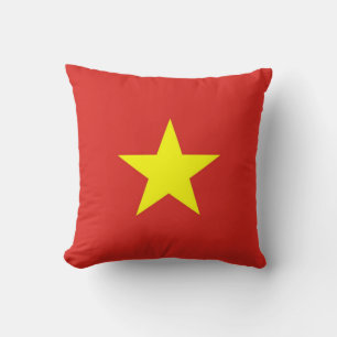 Vietnamflagge auf amerikanischem MoJo-Pillow Kissen
