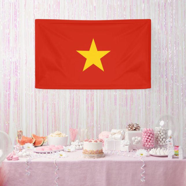 Vietnamflagge Banner (Party)