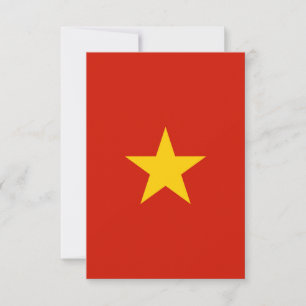 Vietnamflagge Dankeskarte