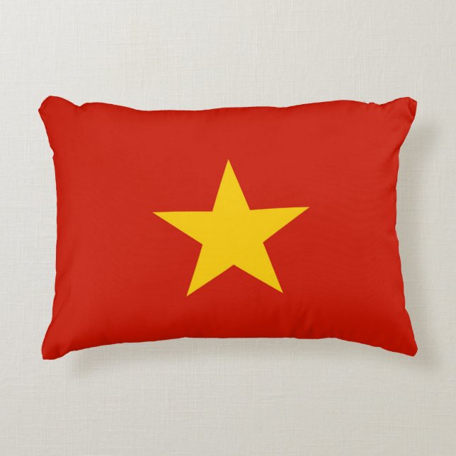 Vietnamflagge Dekokissen (Vorderseite)