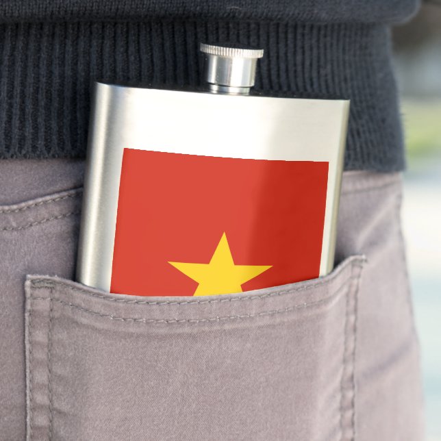 Vietnamflagge Flachmann (Beispiel)