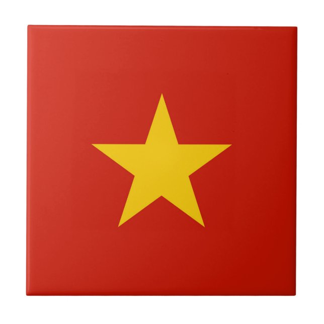 Vietnamflagge Fliese (Vorderseite)