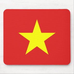 Vietnamflagge Gelber Star-Mousepad Mousepad