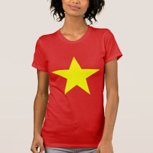 Vietnamflagge Gelber Star T - Shirt