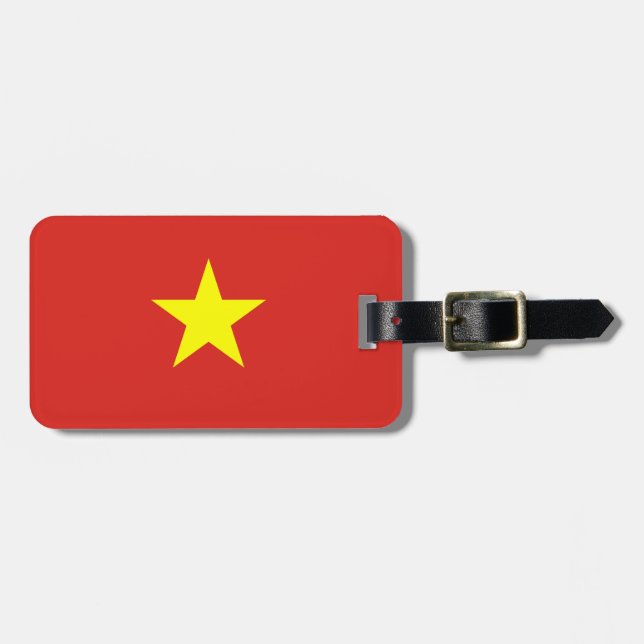 Vietnamflagge Gepäckanhänger (Vorderseite horizontal)