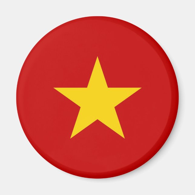 Vietnamflagge Magnet (Vorne)