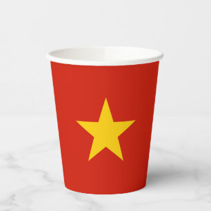 Vietnamflagge Pappbecher