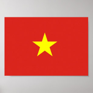 Vietnamflagge Poster