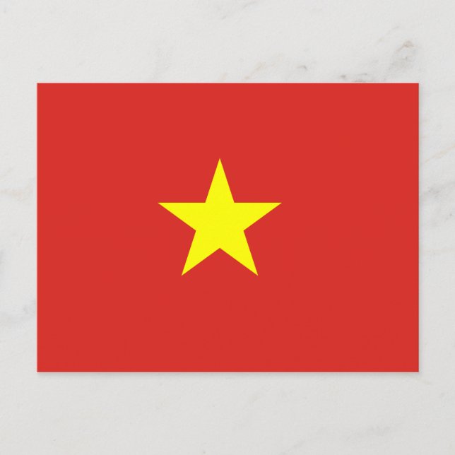 Vietnamflagge Postkarte (Vorderseite)