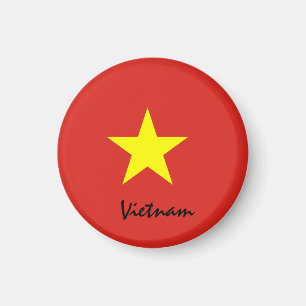 Vietnamflagge & Südasien Urlaub, Reise/Sport Magnet