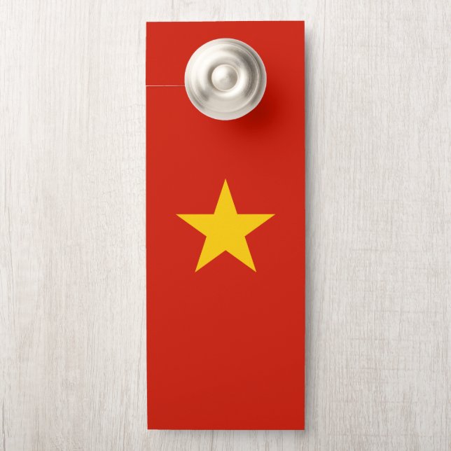 Vietnamflagge Türanhänger (Auf Knauf)