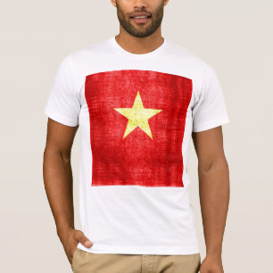 Vietnamflagge Vintag T-Shirt