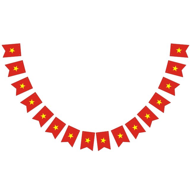 Vietnamflagge Wimpelkette (Alle)