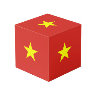 Vietnamflagge Würfel