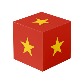 Vietnamflagge Würfel