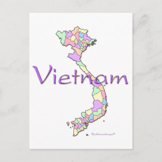 Vietnamkarte Postkarte