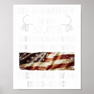 Vietnamkrieg 1959-1975 im Gedächtnis vietnamesisch Poster