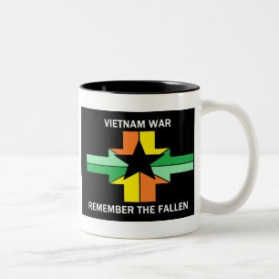 VIETNAMKRIEG - ERINNERN SIE SICH AN GEFALLEN ZWEIFARBIGE TASSE