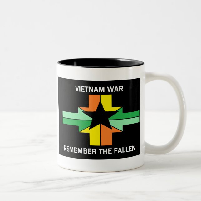 VIETNAMKRIEG - ERINNERN SIE SICH AN GEFALLEN ZWEIFARBIGE TASSE (Rechts)