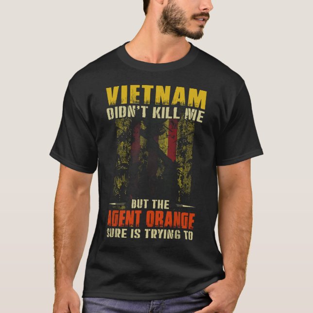 Vietnamkrieg Orange Agent Militärexplikme ermüdet T-Shirt (Vorderseite)