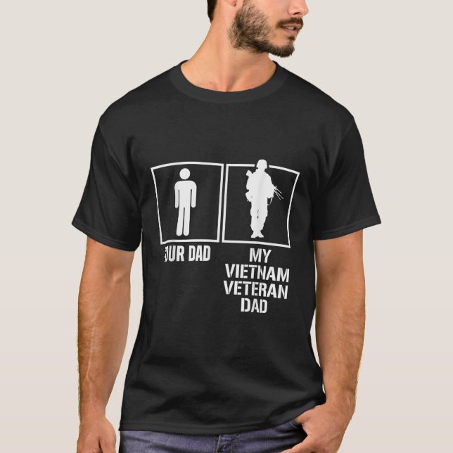Vietnamkrieg Veteran Tochter Son Vater Military ve T-Shirt (Vorderseite)