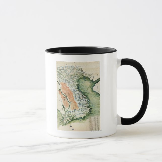 VietnamPanorama Karte Vietnam Tasse (Rechts)