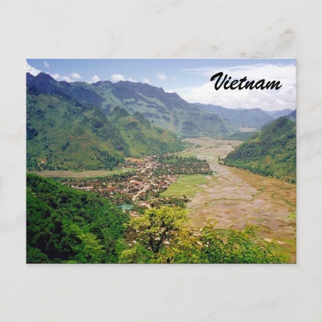 Vietnamtal Postkarte (Vorderseite)