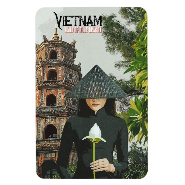 Vietnamurlaub Magnet (Vertikal)