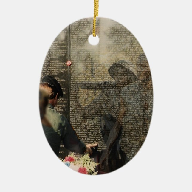 Vietnamveteranen-Tribut Keramik Ornament (Vorne)