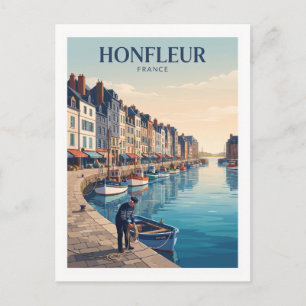 Vieux Bassin, Honfleur Frankreich Reise Postkarte