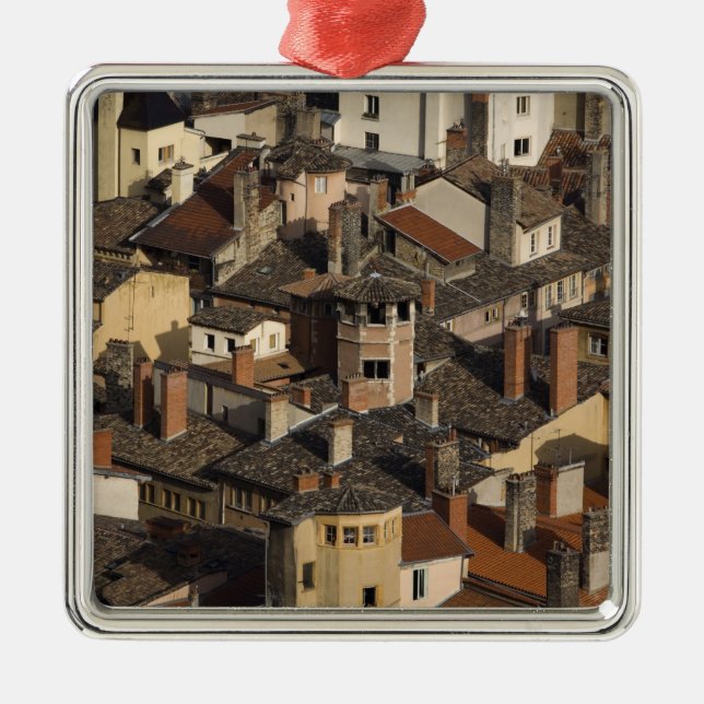 Vieux Lyon Old Lyon), Frankreich Ornament Aus Metall (Vorne)