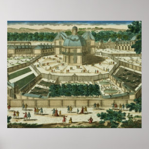 View and Perspective of the Salon de la Menagerie Poster