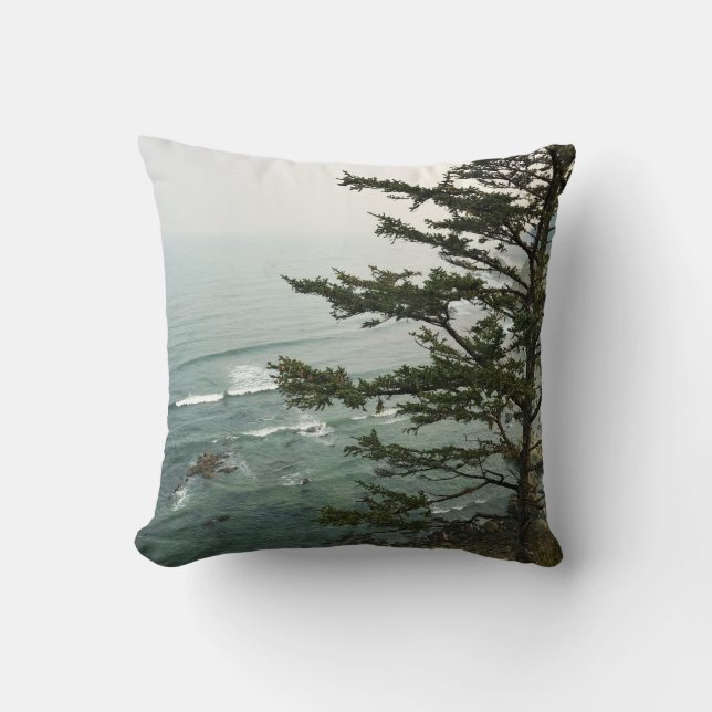 View at Simpson Reef Overlook Oregon Coast Kissen (Vorderseite)