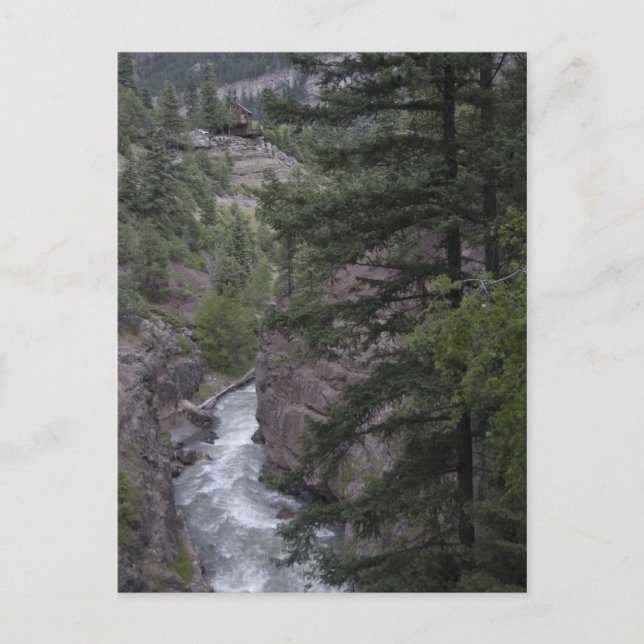 View @ box Canyon Fallgang Postkarte (Vorderseite)