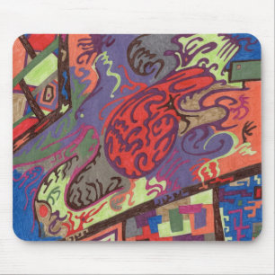 "View from Space Ship" Abstrakte Maus Mousepad
