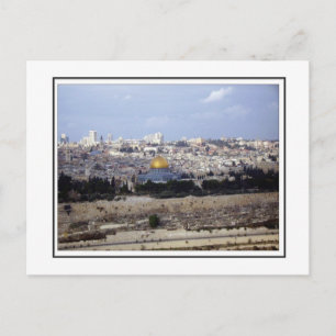 View from the Mount of Olives Postkarte