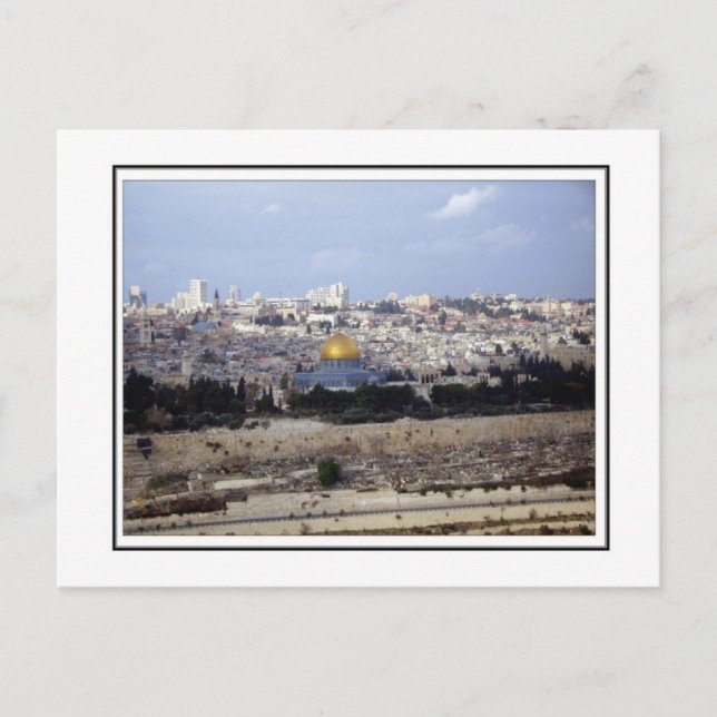 View from the Mount of Olives Postkarte (Vorderseite)