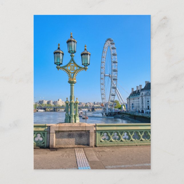 View from Westminster bridge, London Postcard Postkarte (Vorderseite)