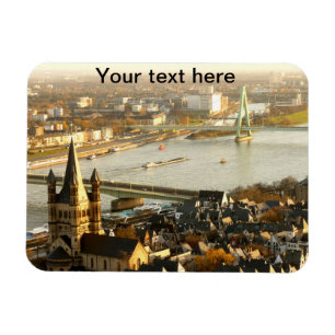 View of Cologne from the Cathedral Photo Magnet