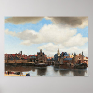 View of Delft by Johannes Vermeer Poster