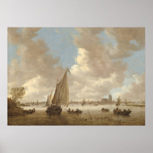 View of Dordrecht - Jan van Goyen Fine Art Poster