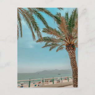 View of French Riviera in Cannes France Postcard Postkarte