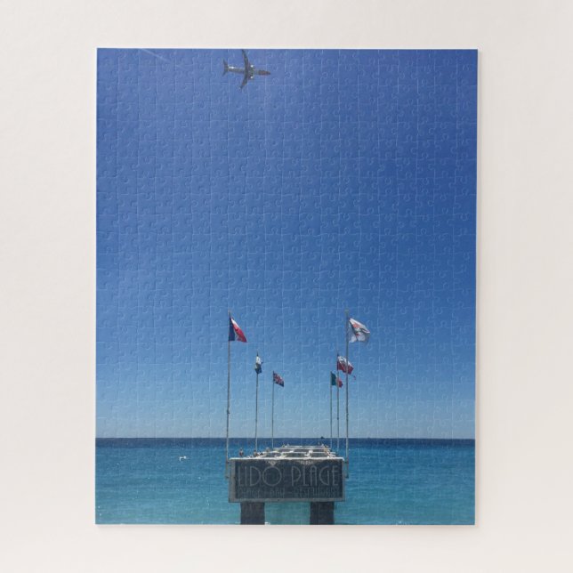 View of French Riviera in Nice Frankreich Puzzle (Vertikal)